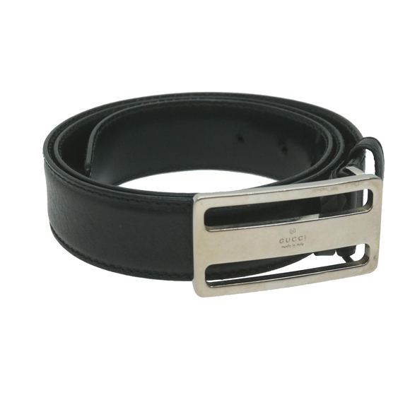 Gucci Accessories - GUCCI Belt Leather 33.5""-35.4"" Black Auth ti1522